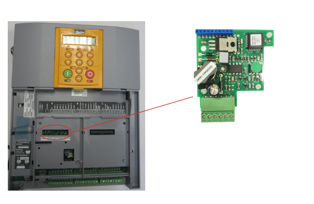 Parker 590 and encoder feedback board