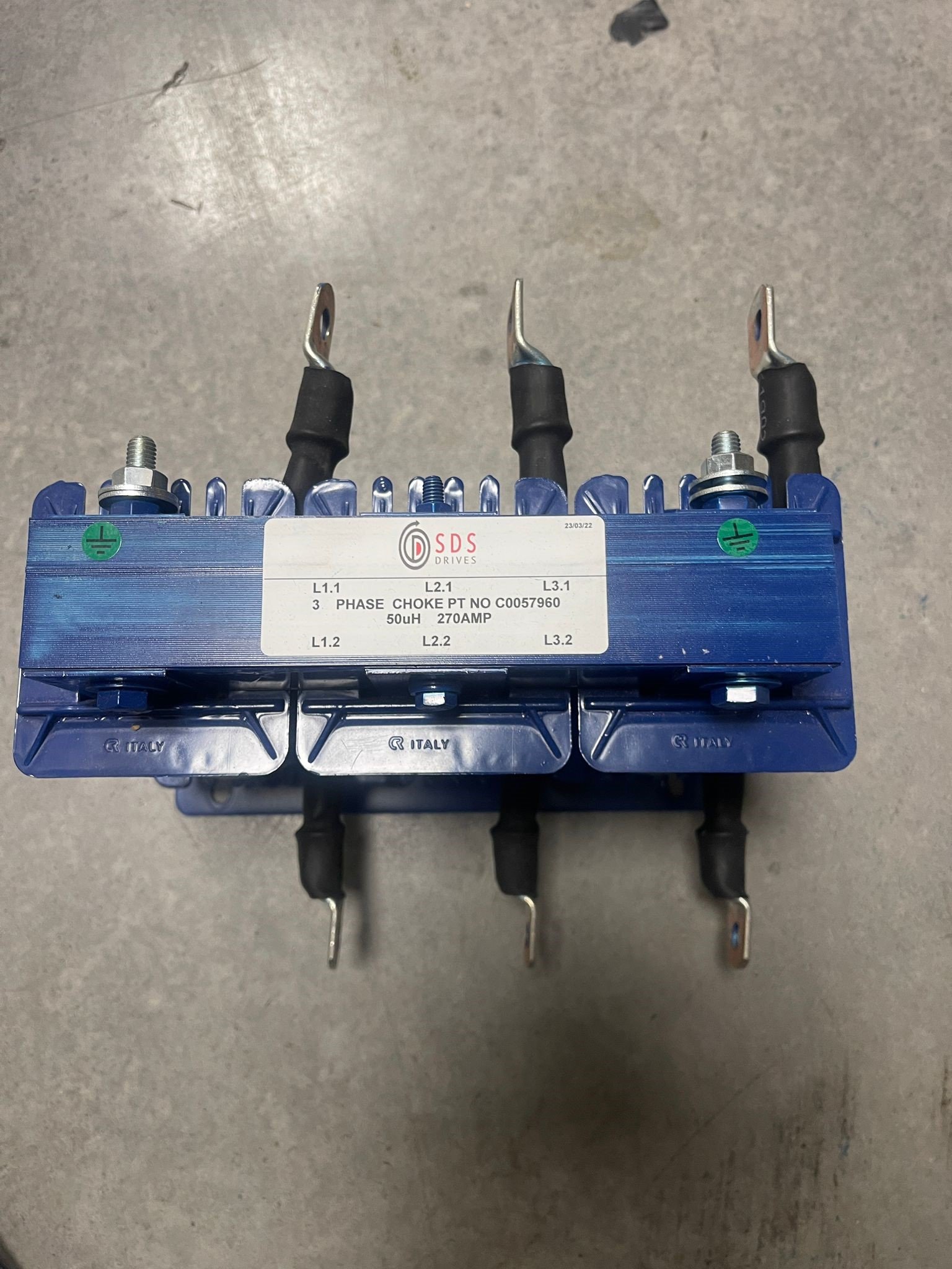 Line choke 50uH 270A 3ph