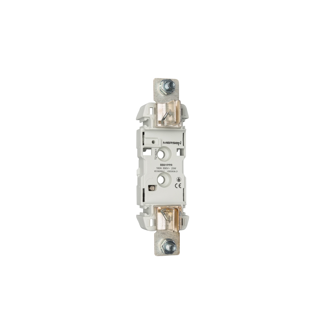Mersen Fuse Holder - Up to 160A Rated - Size 0 - Screw Connection - DIN rail Mounting