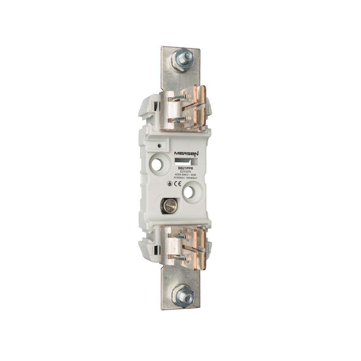 Mersen Fuse Holder - Up to 400A Rated - Size 2 - Screw Connection - DIN rail Mounting